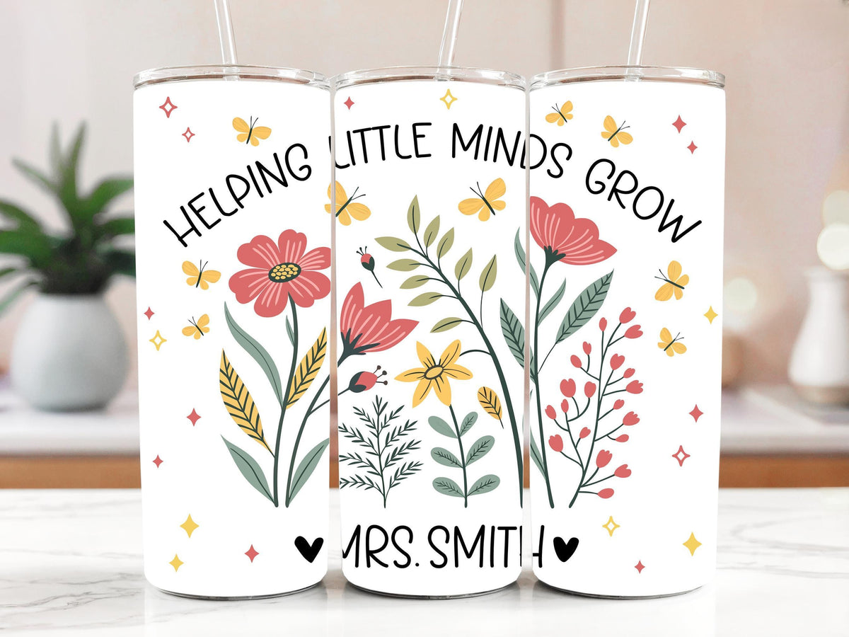 Personalized Helping Little Minds Grow Insulated Tumbler