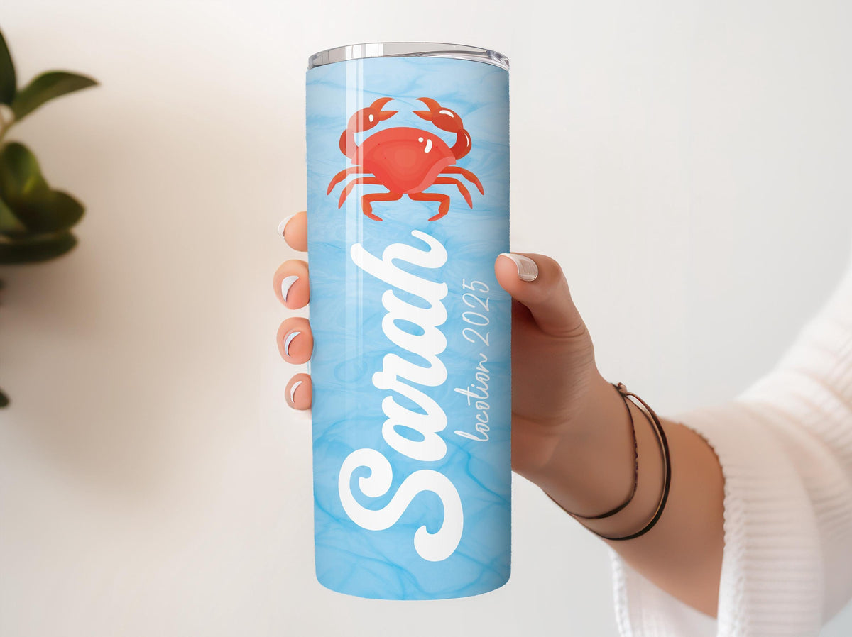 Customizable Matching Cruise Vacation Tumblers, Nautical Design Coastal Lover Gift