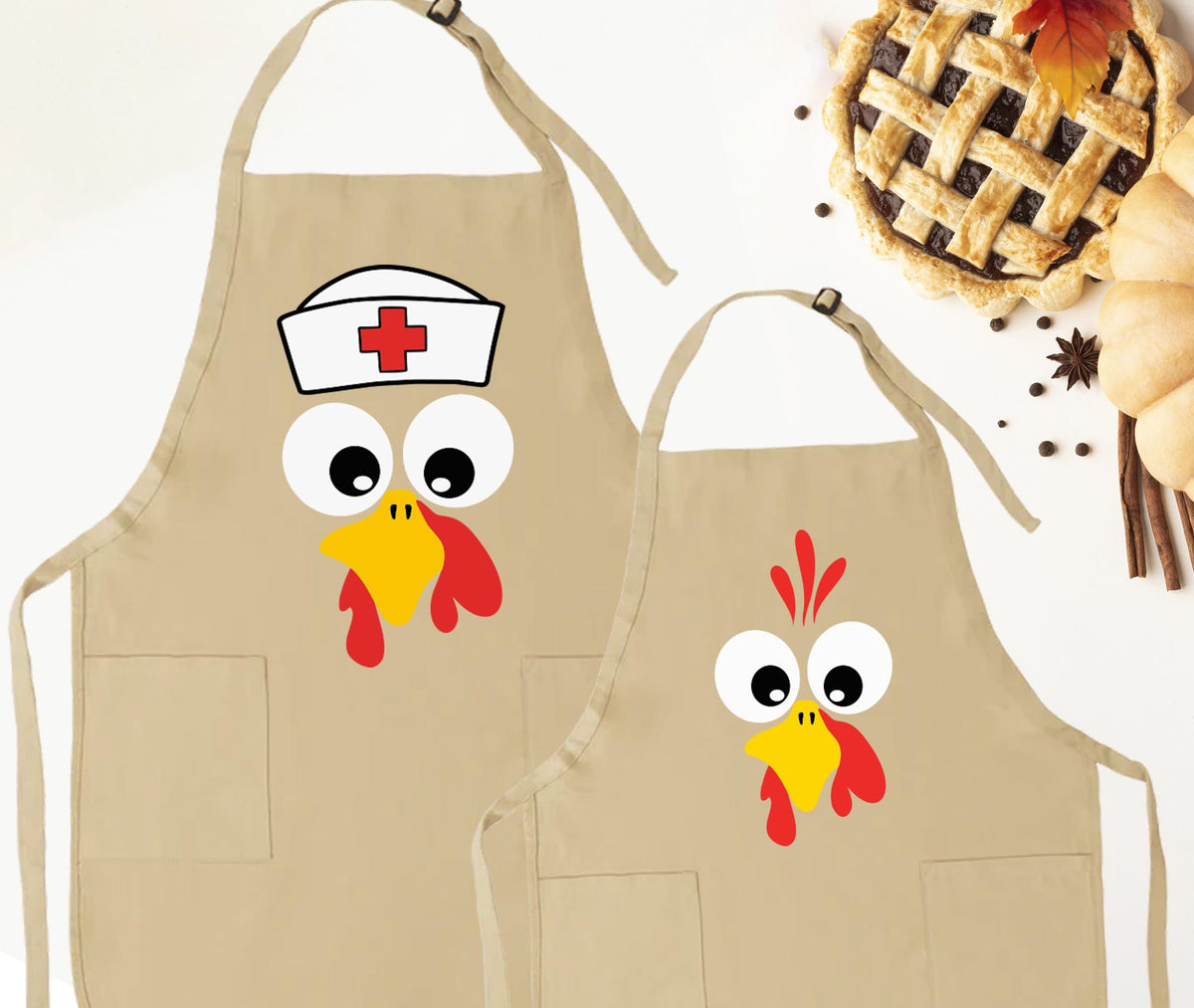 Thanksgiving Aprons, Turkey Apron Gift, Custom Turkey Apron, Thanksgiving 2026 Apron, Turkey Fall Aprons, Thanksgiving Family Aprons