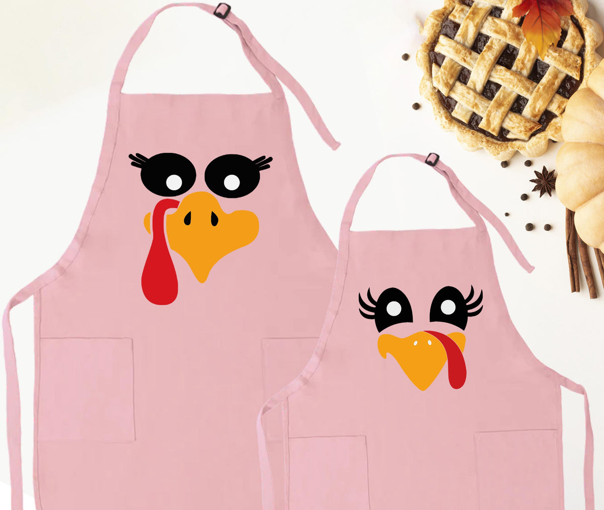 Thanksgiving Aprons, Turkey Apron Gift, Custom Turkey Apron, Thanksgiving 2026 Apron, Turkey Fall Aprons, Thanksgiving Family Aprons
