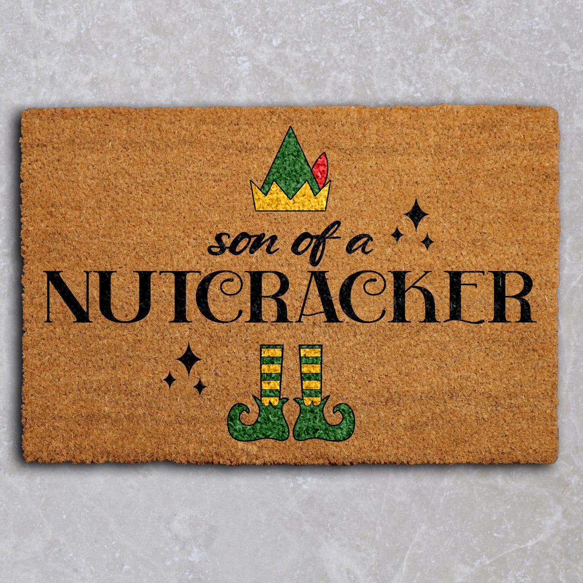 Son of a Nutcracker Doormat, Movie Quote Door Mat, Funny Christmas Welcome Mat