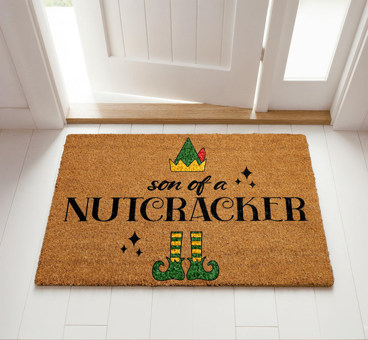 Son of a Nutcracker Doormat, Movie Quote Door Mat, Funny Christmas Welcome Mat