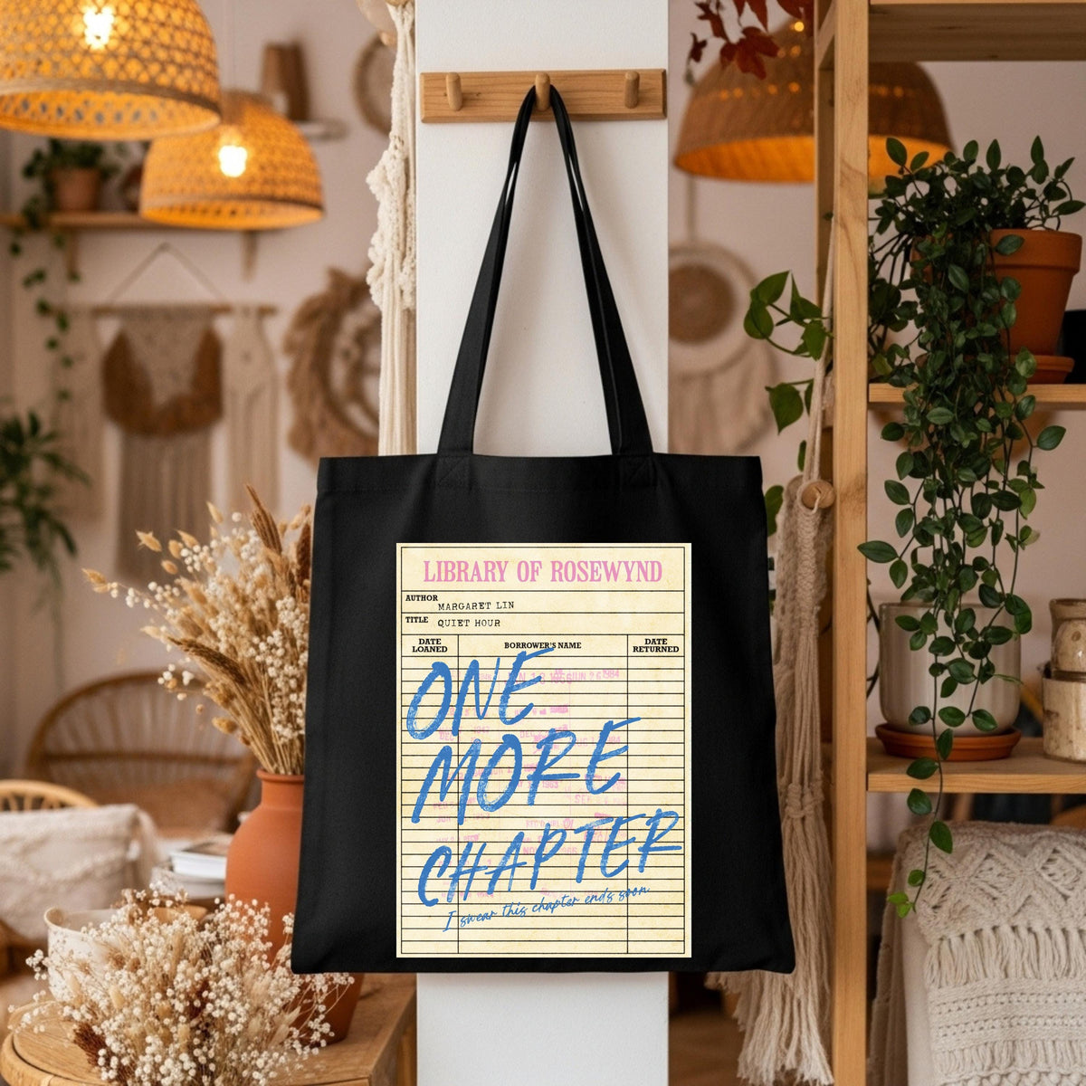 Book Lover Tote Bag, Library Card Tote Bag, Bookworm Tote Bag, Funny Book Bag, Book Lover Bookish Canvas Bag, Bibliophiles & Book Club Gifts
