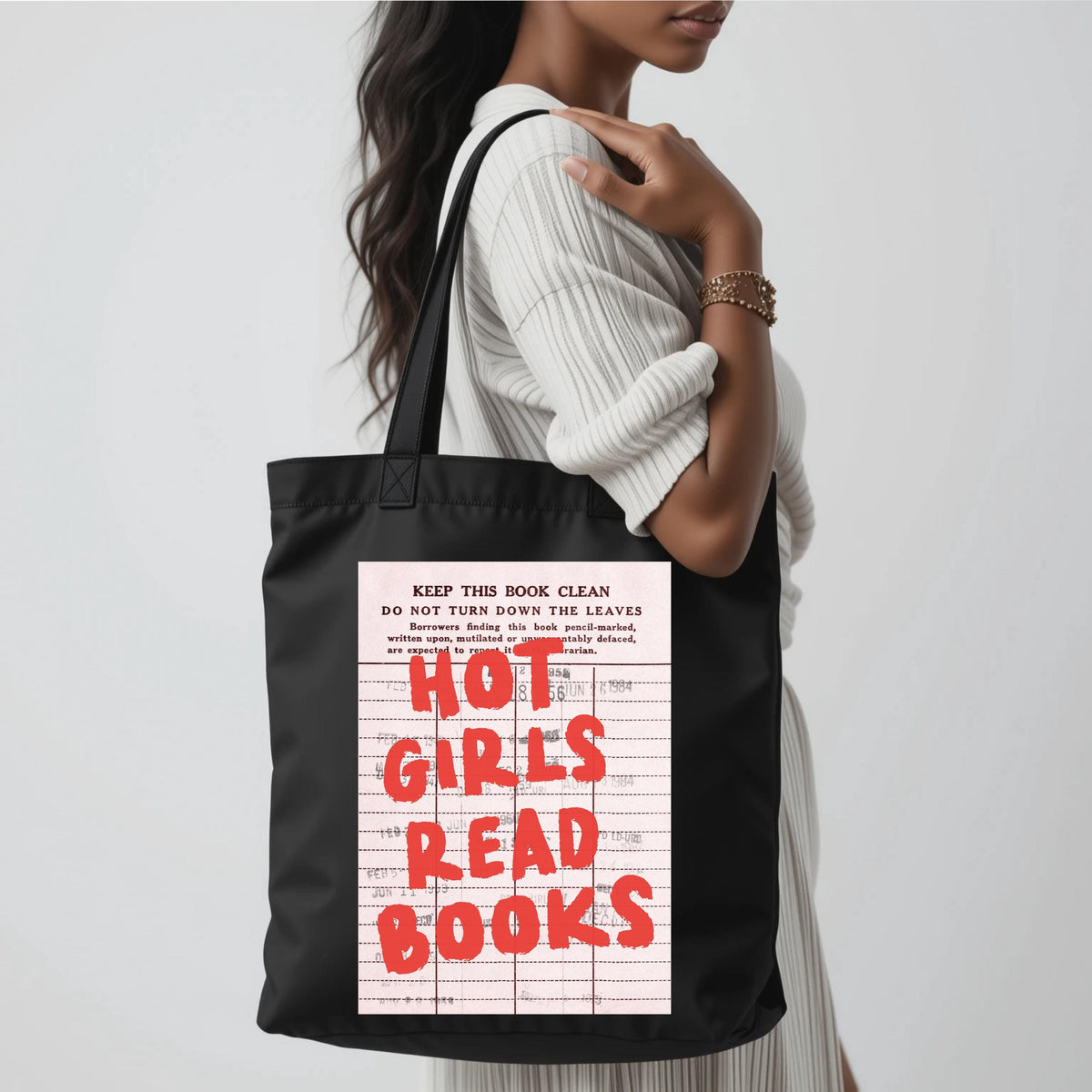 Book Lover Tote Bag, Library Card Tote Bag, Bookworm Tote Bag, Funny Book Bag, Book Lover Bookish Canvas Bag, Bibliophiles & Book Club Gifts