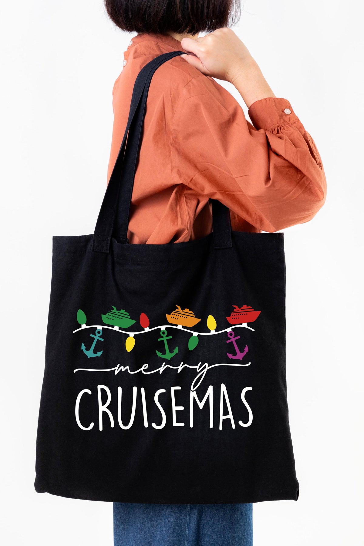 Merry Cruisemas Tote Bag, Holiday Season Gift Tote, Merry Christmas Tote Bag