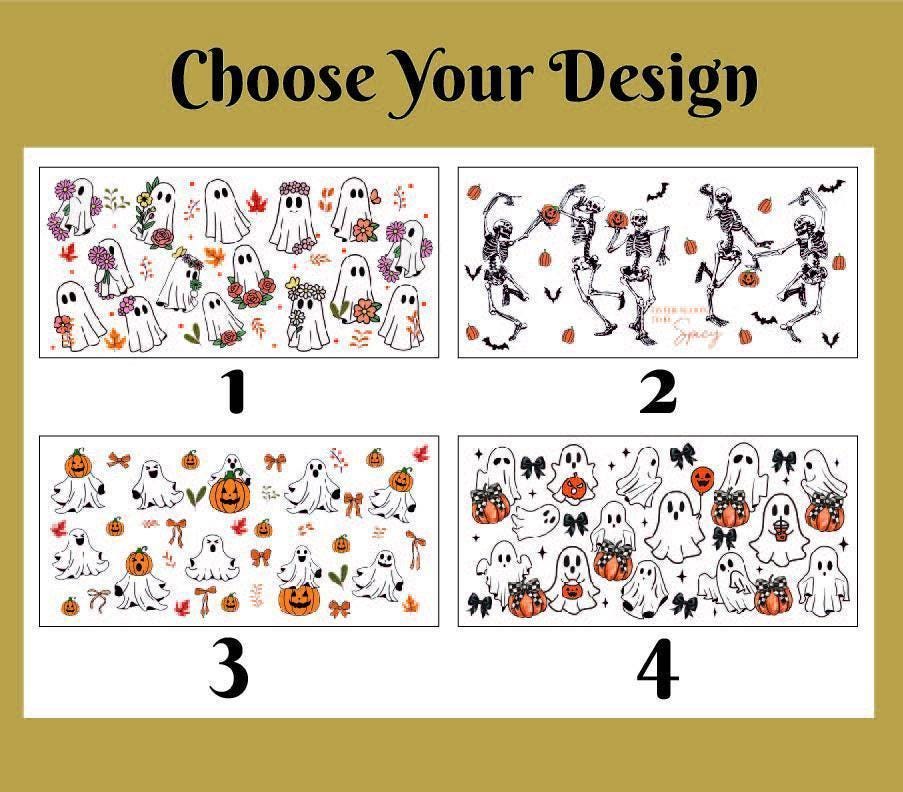 Custom Halloween Designs Matching Can Glass Tumblers