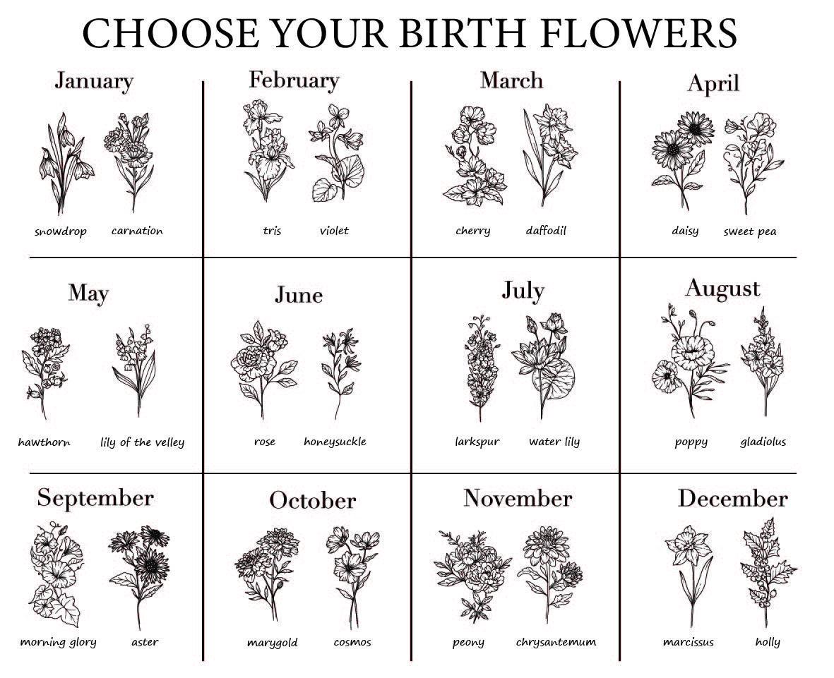 Custom Name Birth Flower Can Glass Tumbler, Floral Bridesmaids Gift
