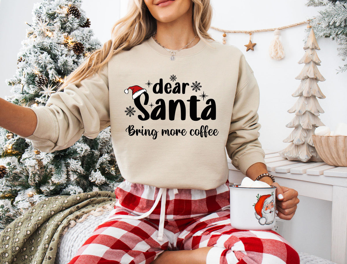 Dear Santa Matching Shirts, Custom Christmas Family T-shirt, Christmas Quotes Sweatshirt, Xmas Group Hoodie