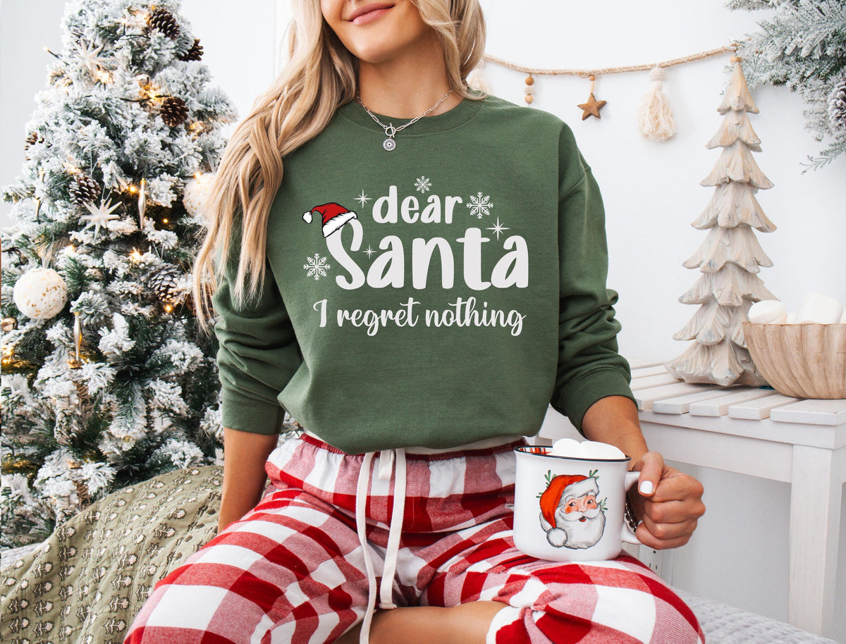 Dear Santa Matching Shirts, Custom Christmas Family T-shirt, Christmas Quotes Sweatshirt, Xmas Group Hoodie