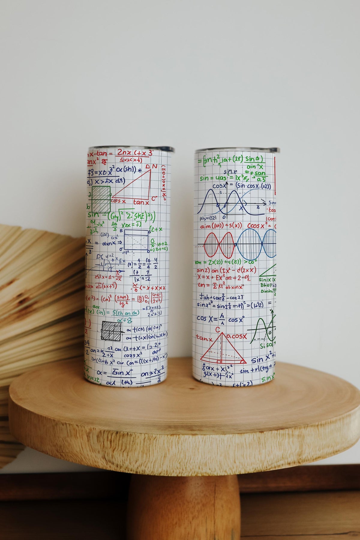 Mathematical Equation Design Tumbler With Straw, College Math Professor Gift Coffee Tumbler
