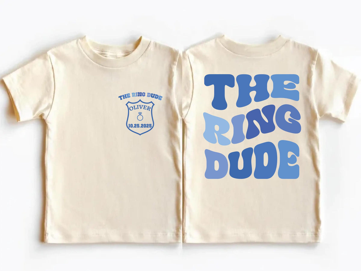 The Ring Dude Shirt, Ring Security T-shirt, Bridal Party Kids Gift, Wedding Party Shirt for Boys