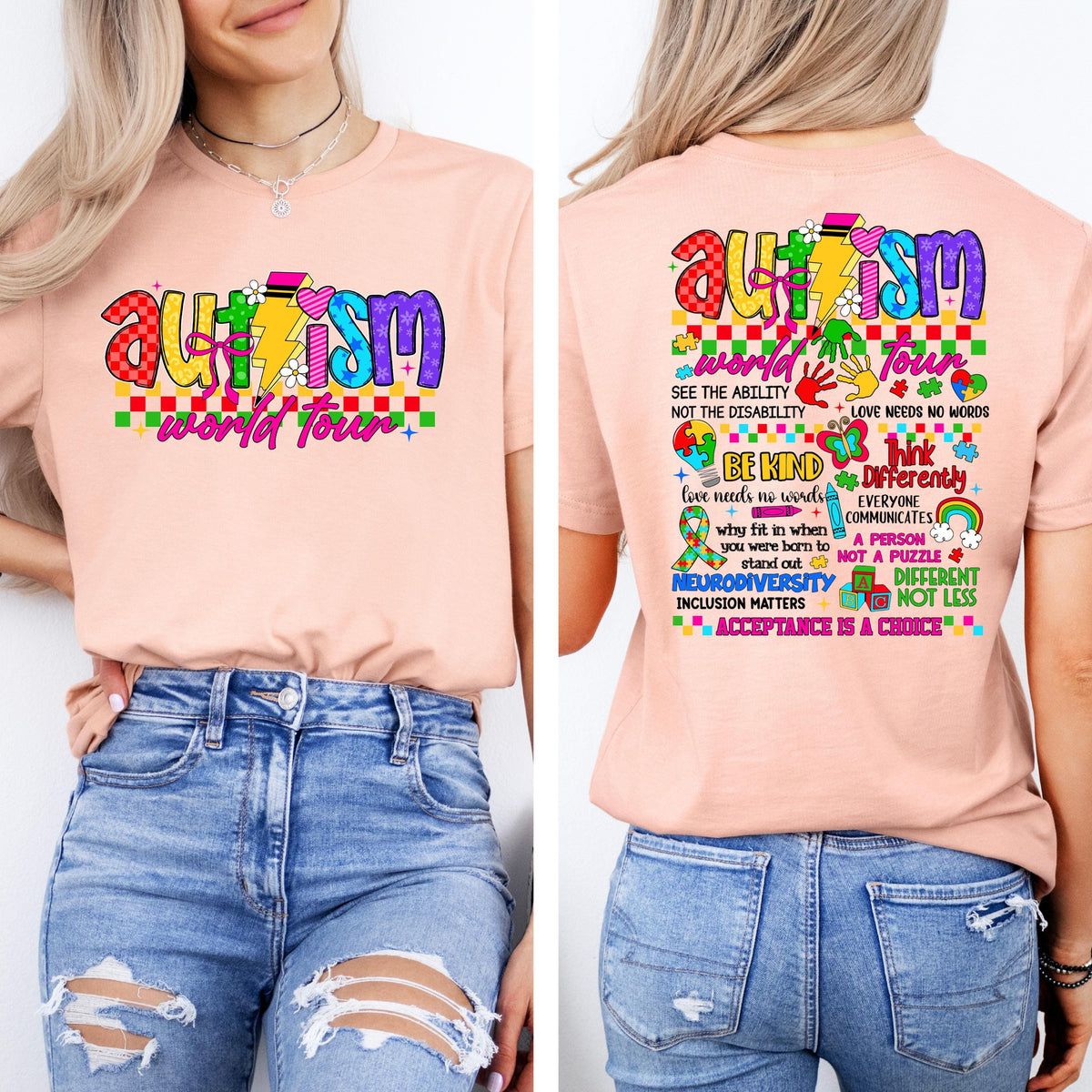 Autism Acceptance World Tour Graphic Shirt