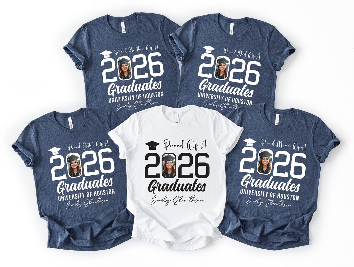 Proud Grad Family Shirt, Custom Graduation Shirt, Senior Gift Sweatshirts