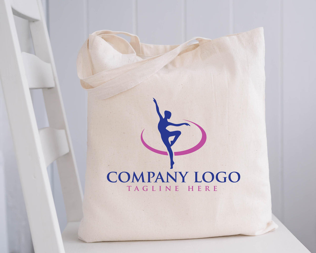 Custom Logo Tote Bag, Promotional Tote Bags, Personalized Company Tote, Branded Reusable Shopping Bag, Corporate Event Giveaway