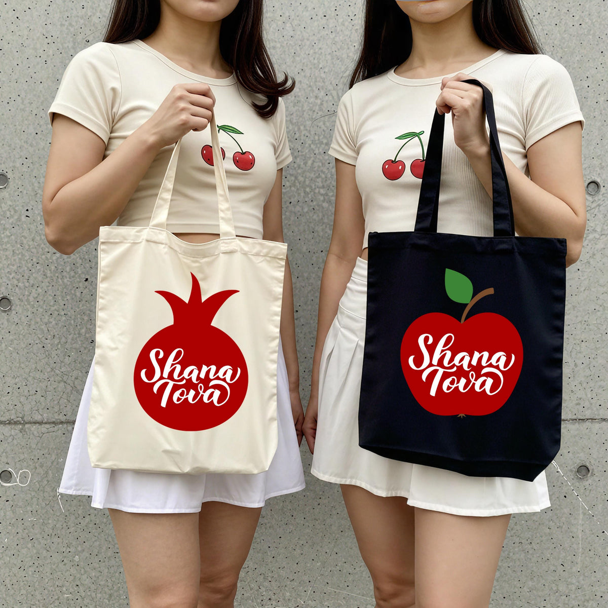 Shana Tova Tote Bag, Happy Hanukkah Tote Bag, Rosh Hashanah Jewish Reusable Bag Gift, Jewish Holiday Bag