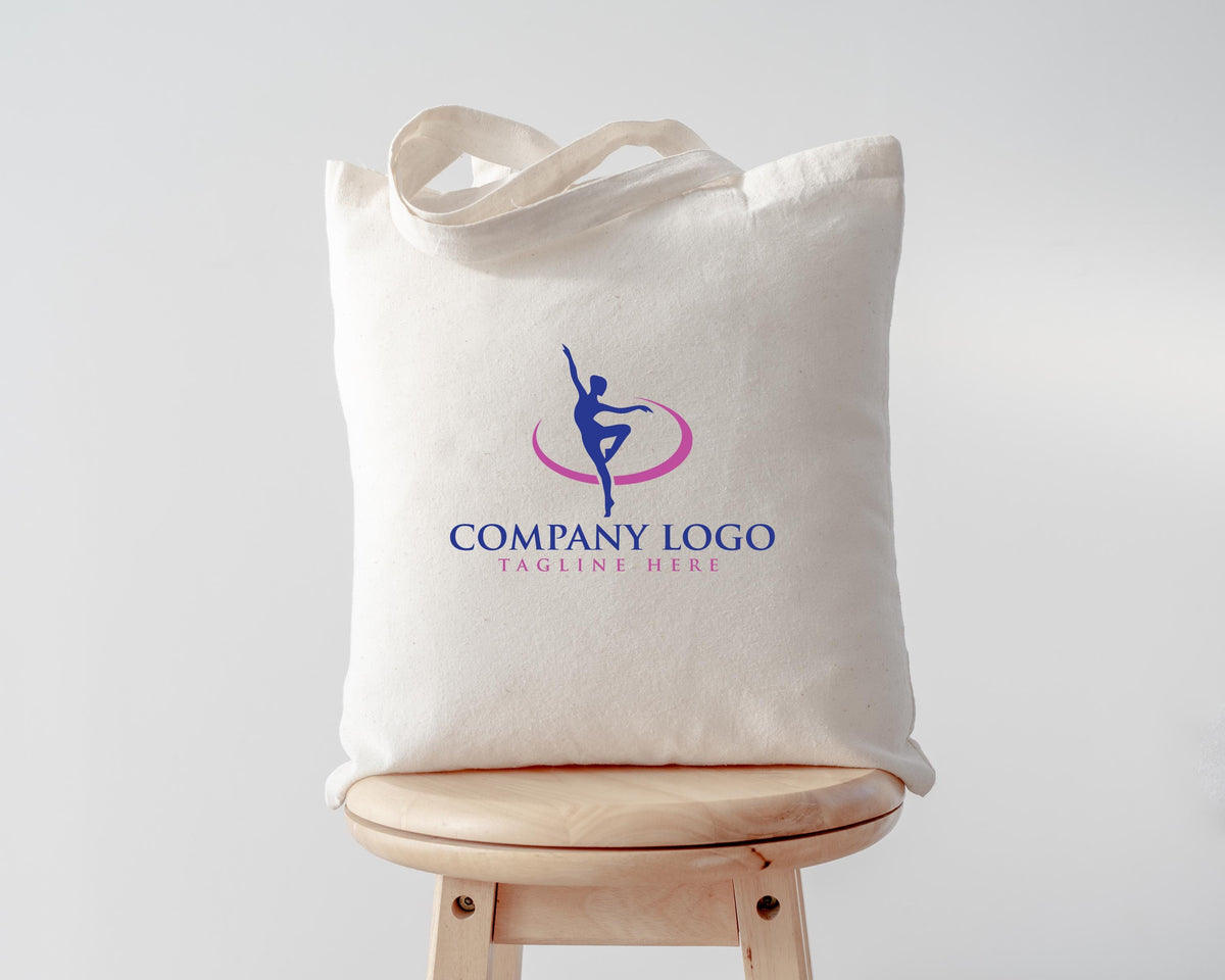 Custom Logo Tote Bag, Promotional Tote Bags, Personalized Company Tote, Branded Reusable Shopping Bag, Corporate Event Giveaway