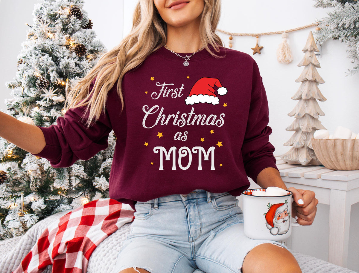 First Christmas Family Shirt, 1st Christmas Mom Dad Shirts, Christmas Baby Tee, First Christmas Family Matching Sweatshirt