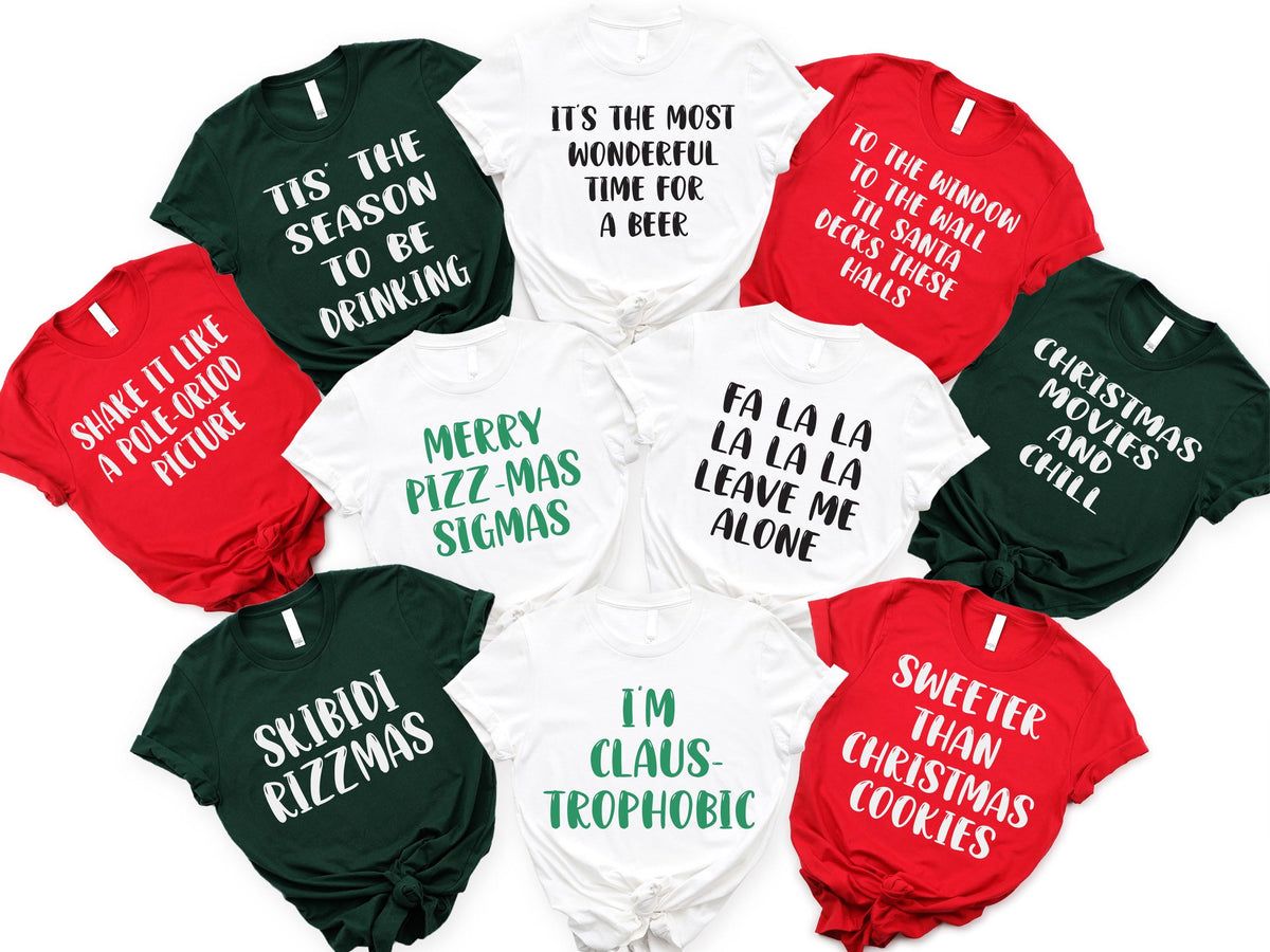 Custom Christmas Shirts, Christmas Matching T-shirt, Christmas Quotes Sweatshirt, Christmas Gift Tee, Xmas Group Sweater