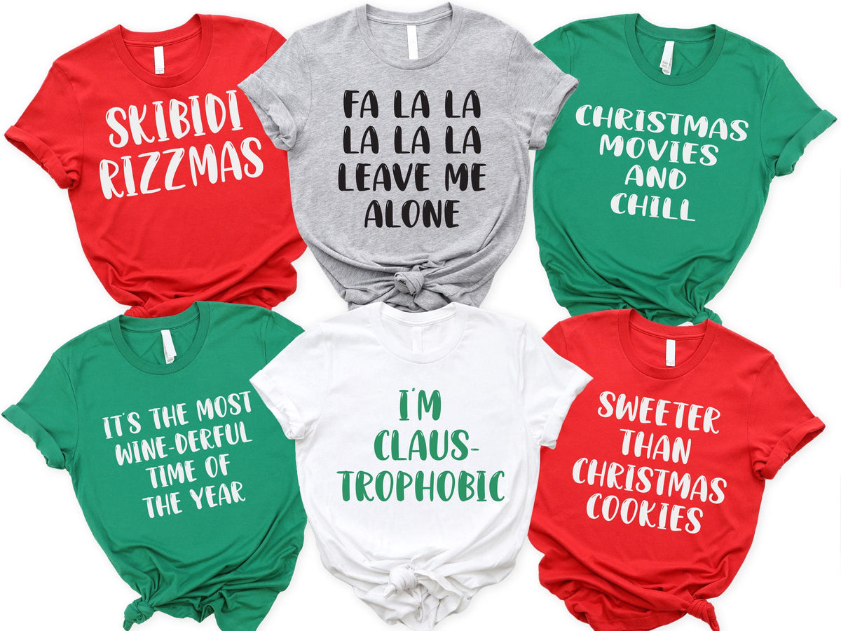 Custom Christmas Shirts, Christmas Matching T-shirt, Christmas Quotes Sweatshirt, Christmas Gift Tee, Xmas Group Sweater