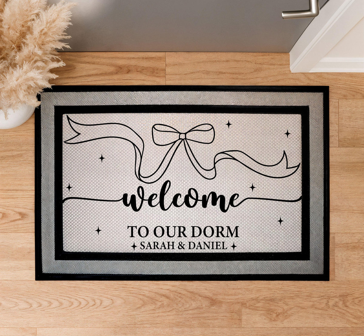 Personalized Welcome To Our Dorm Doormat, College Students Welcome Mat