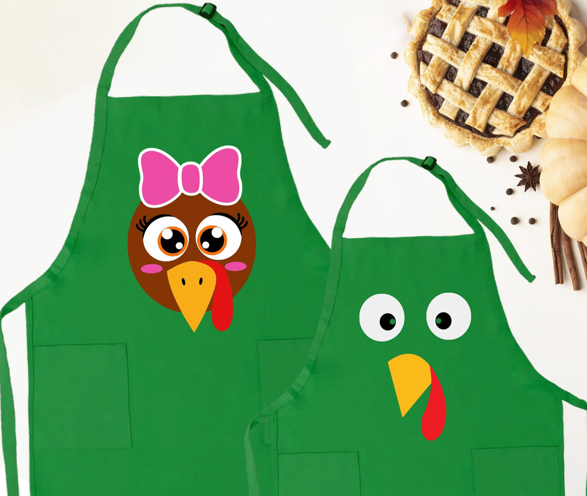 Thanksgiving Aprons, Turkey Apron Gift, Custom Turkey Apron, Thanksgiving 2026 Apron, Turkey Fall Aprons, Thanksgiving Family Aprons
