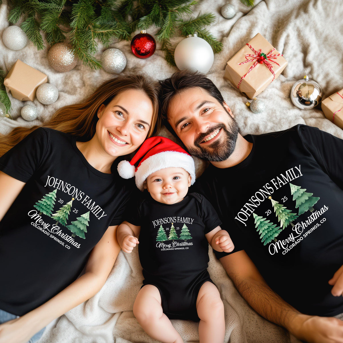 Merry Christmas Family Shirt, Custom Family Christmas Tees, Xmas Reunion Shirt, Last Name Christmas Sweatshirt