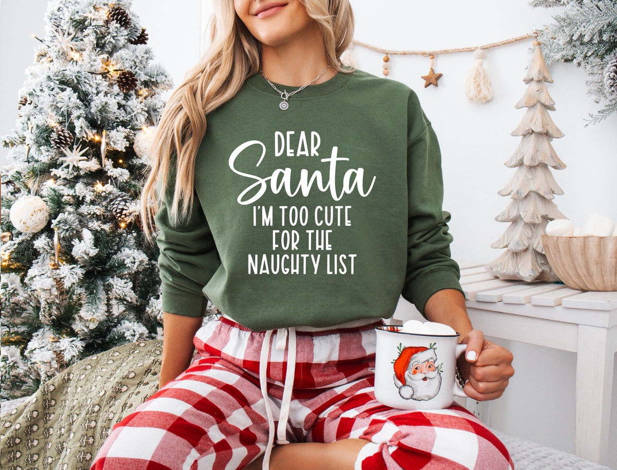 Dear Santa Shirt, Christmas Group Matching Tees, Christmas Family Sweatshirt, Christmas Quotes T-shirt, Christmas Family Sweater