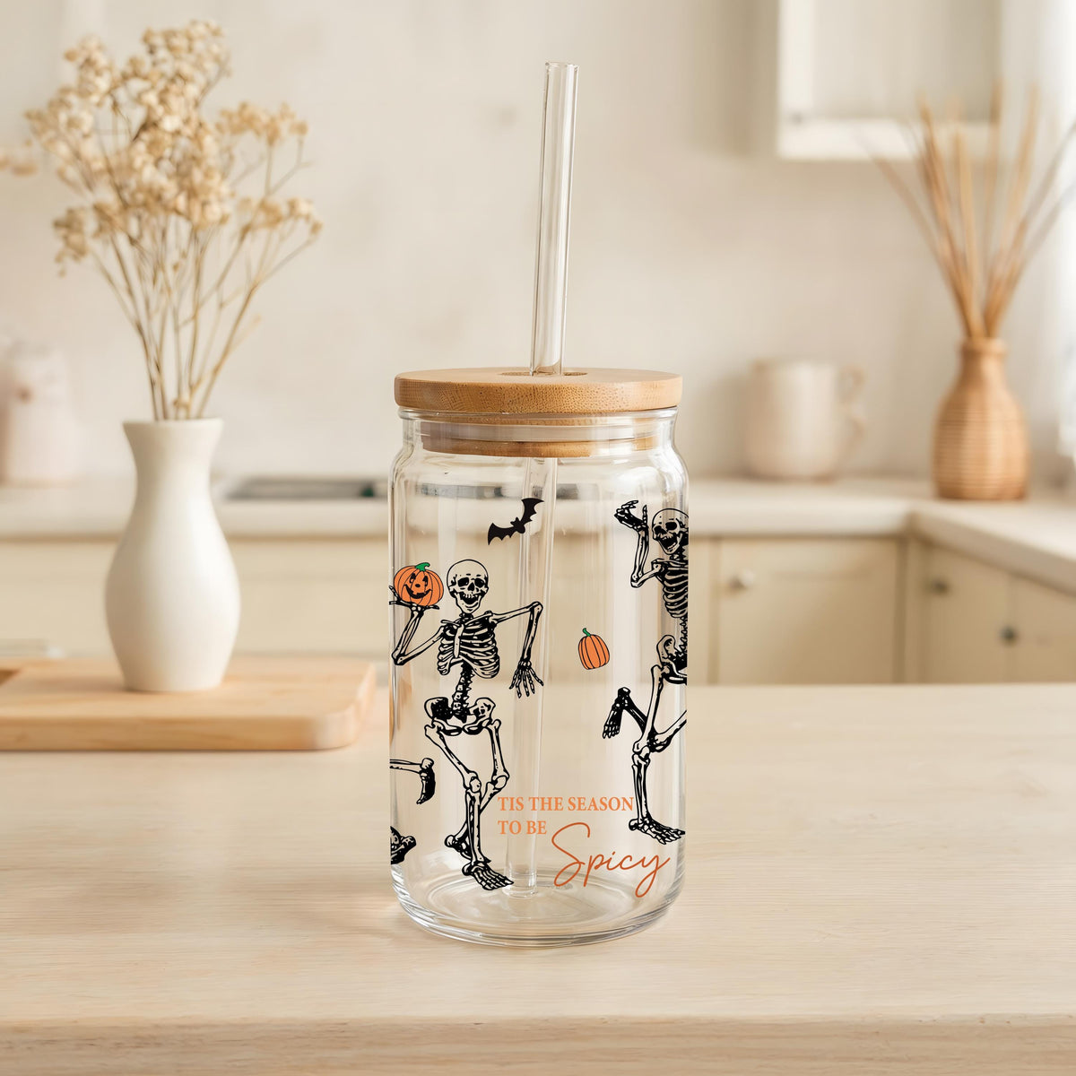 Custom Halloween Designs Matching Can Glass Tumblers