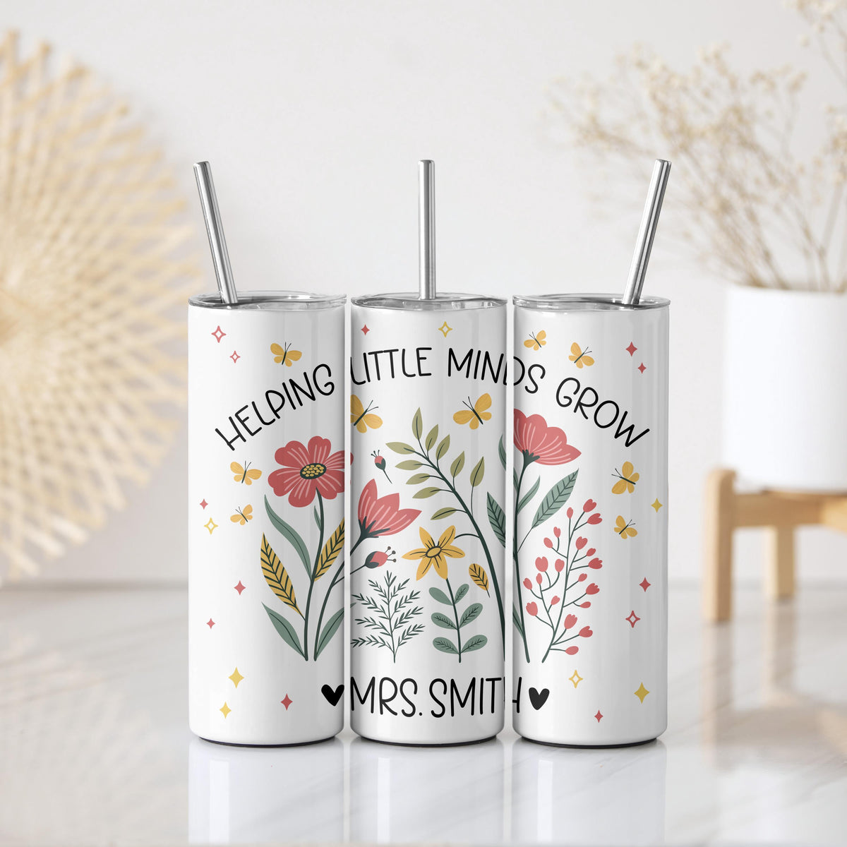 Personalized Helping Little Minds Grow Insulated Tumbler