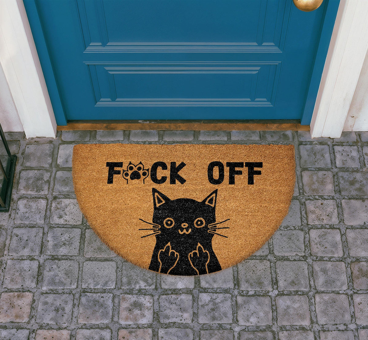 Funny Cat Doormat, Sarcastic Entryway Welcome Mat, Pet Lover Gift