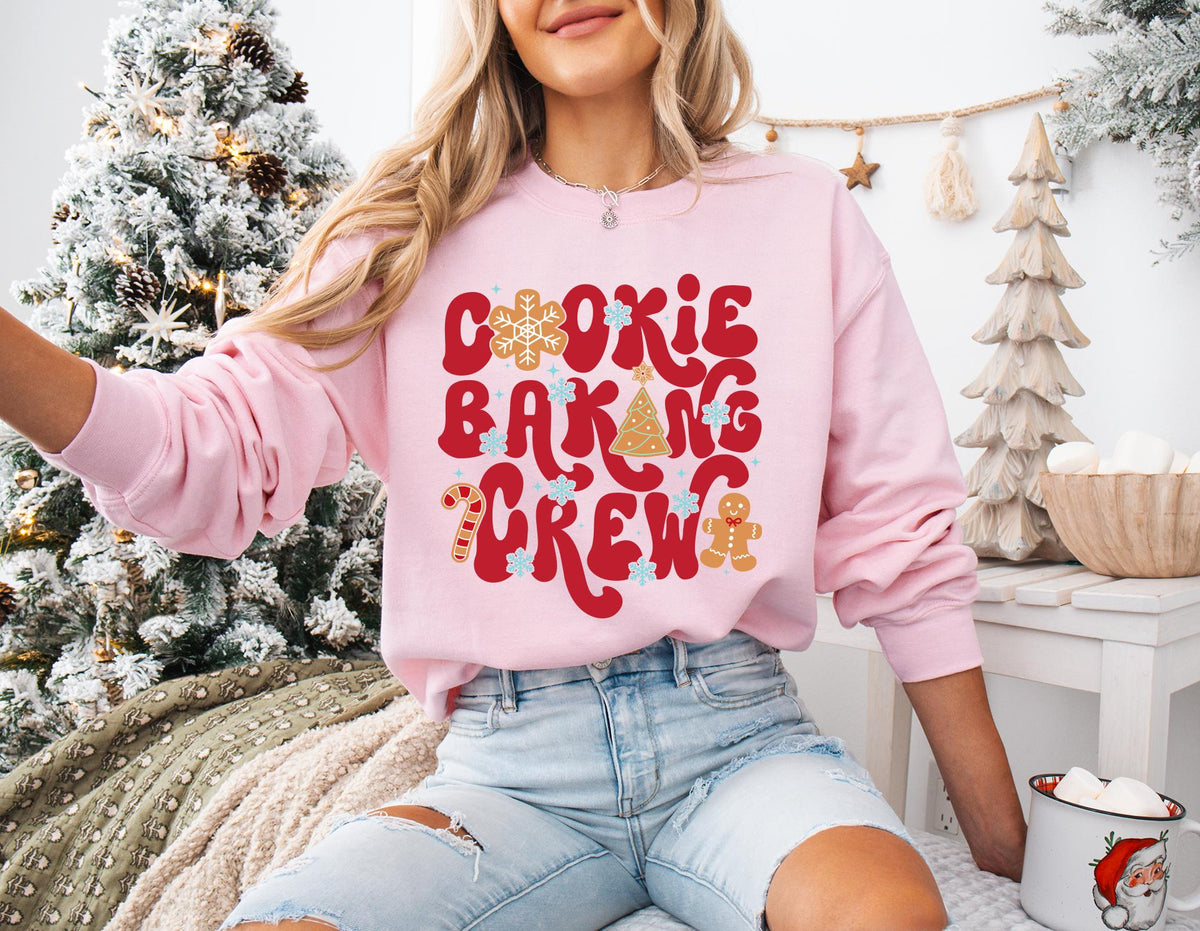 Cookie Baking Crew Shirt, Gingerbread Sweatshirt, Bakers Team Xmas Gift