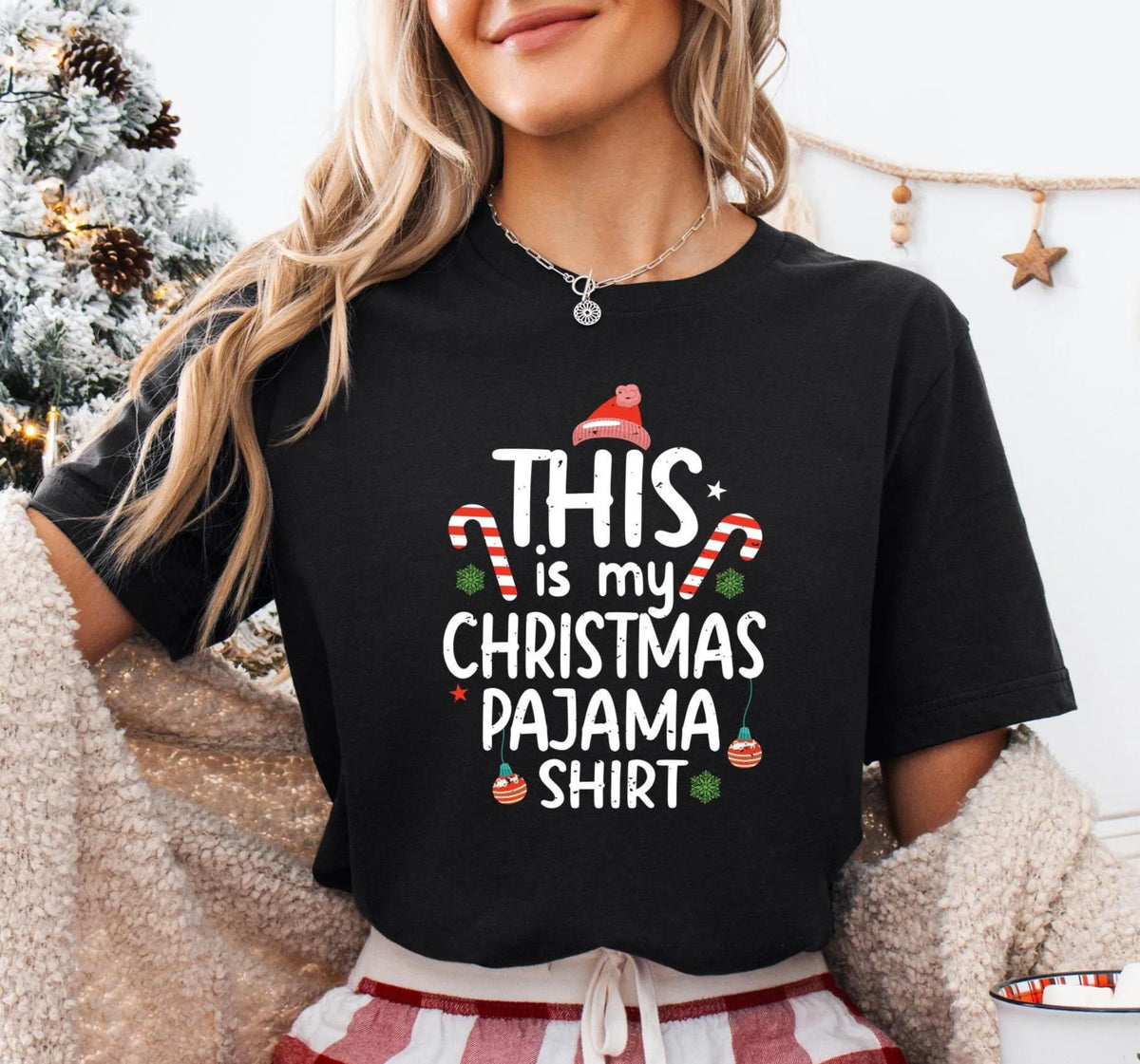 This is My Christmas Pajama Shirt, Merry Xmas Tee, Family Holiday Sweater