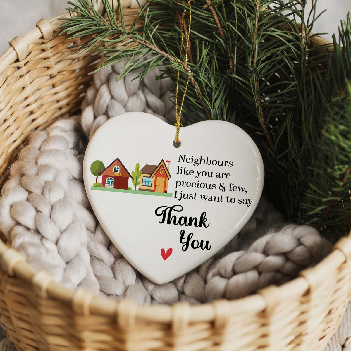 Neighbor Thank You Ornament, Precious & Few Neighbors Appreciation Gift
