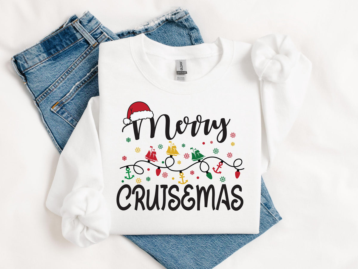 Merry Cruisemas Shirt, Holiday Family Trip Tee, Christmas Cruise Sweatshirt