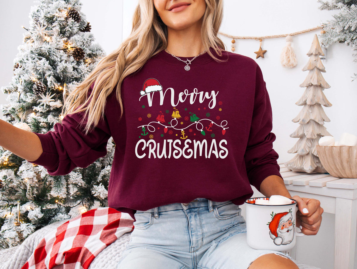 Merry Cruisemas Shirt, Holiday Family Trip Tee, Christmas Cruise Sweatshirt