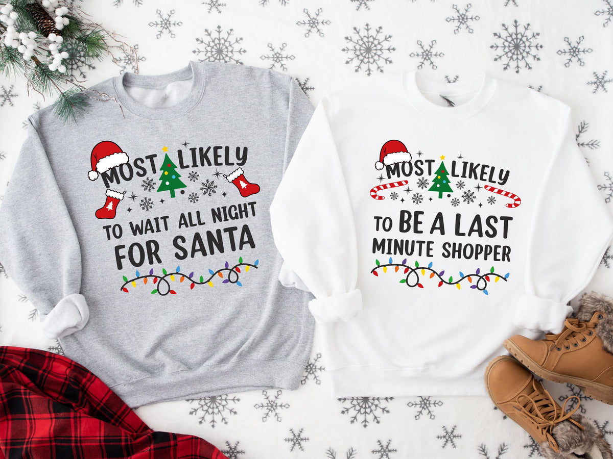 Christmas Family Shirt, Custom Holiday Group Matching Tee, Xmas Quotes Sweat
