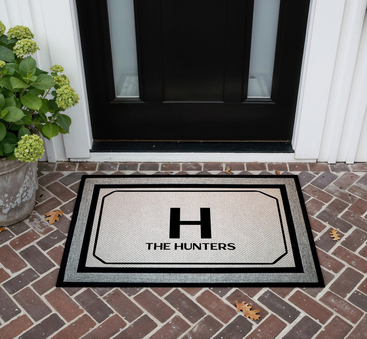 Personalized Monogram Doormat, Custom Family Name Welcome Mat