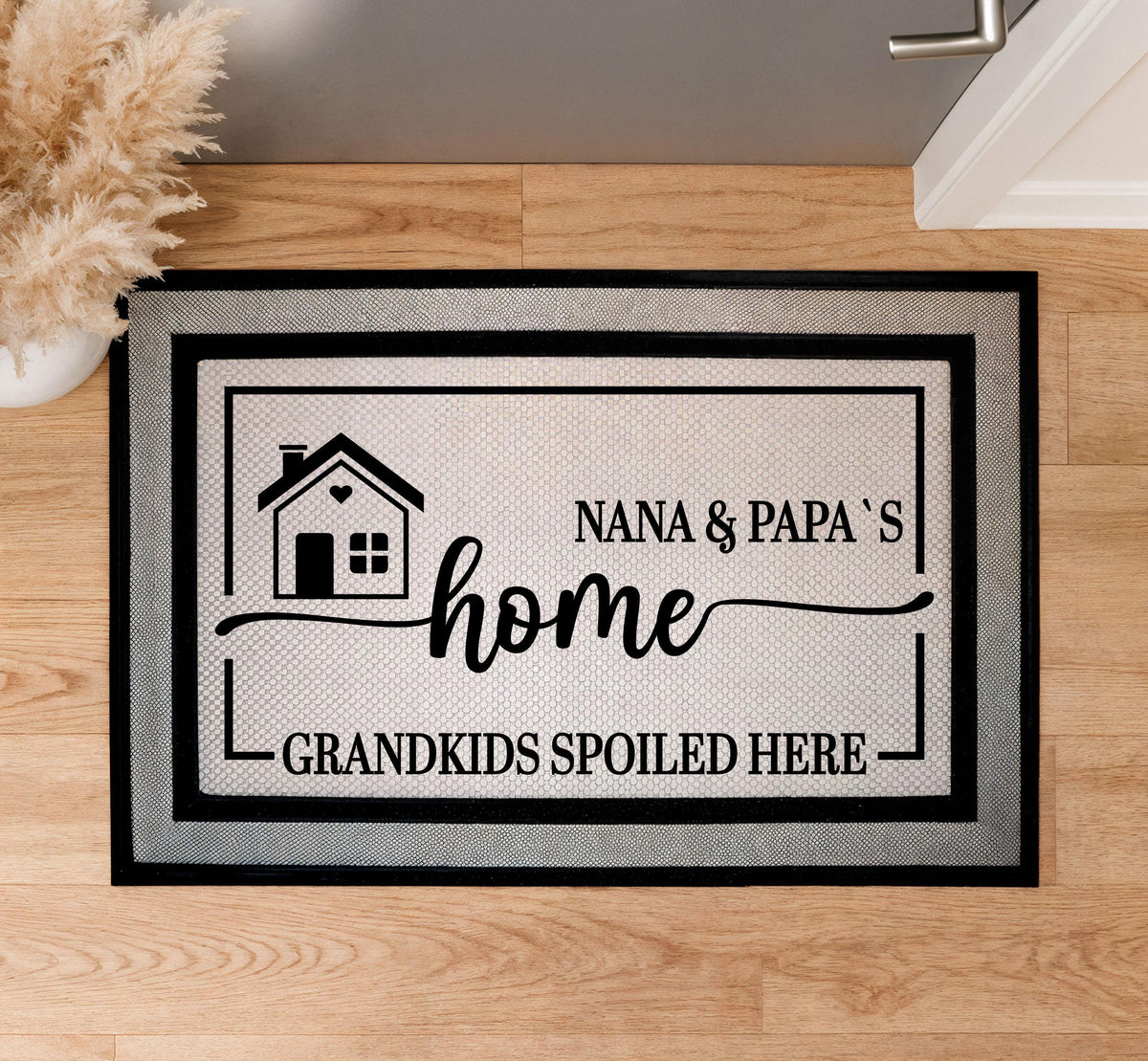 Grandkids Spoiled Here Doormat, Grandparents Welcome Mat, Grandparent Housewarming Gift