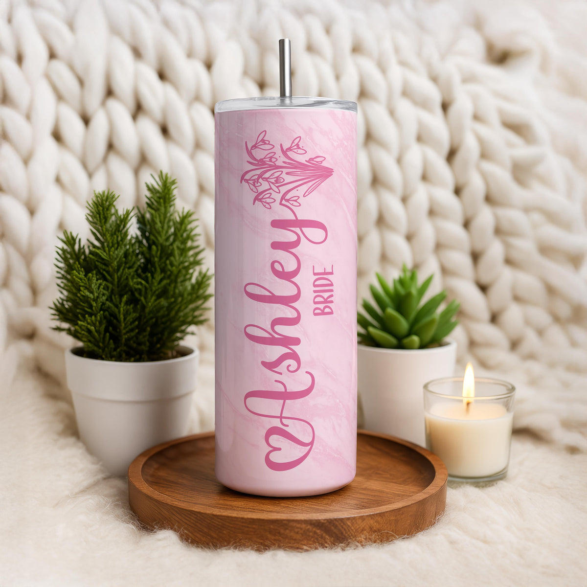 Personalized Bridesmaid Tumbler, Bridal Party Gift, Bachelorette Mug