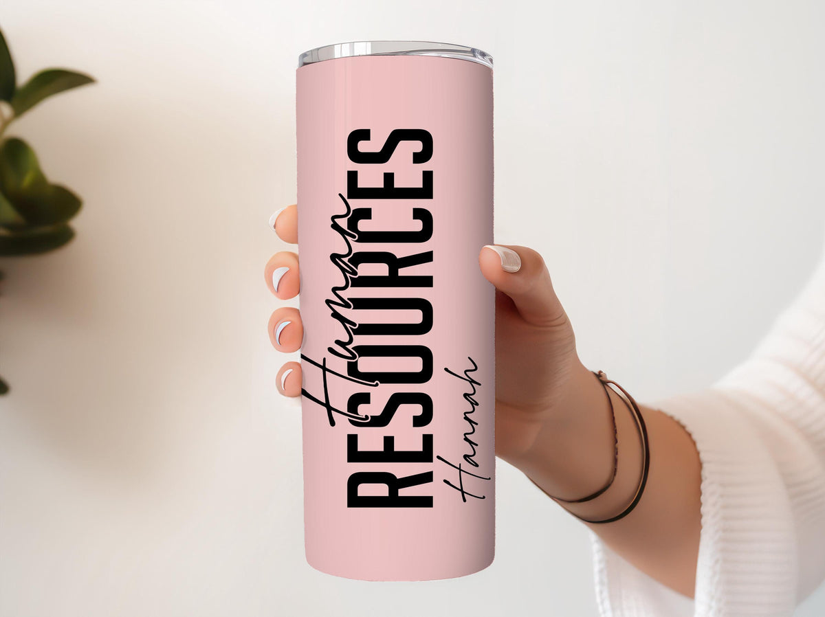 Customizable Human Resources Insulated Tumbler, Personalized HR Department Office Cup