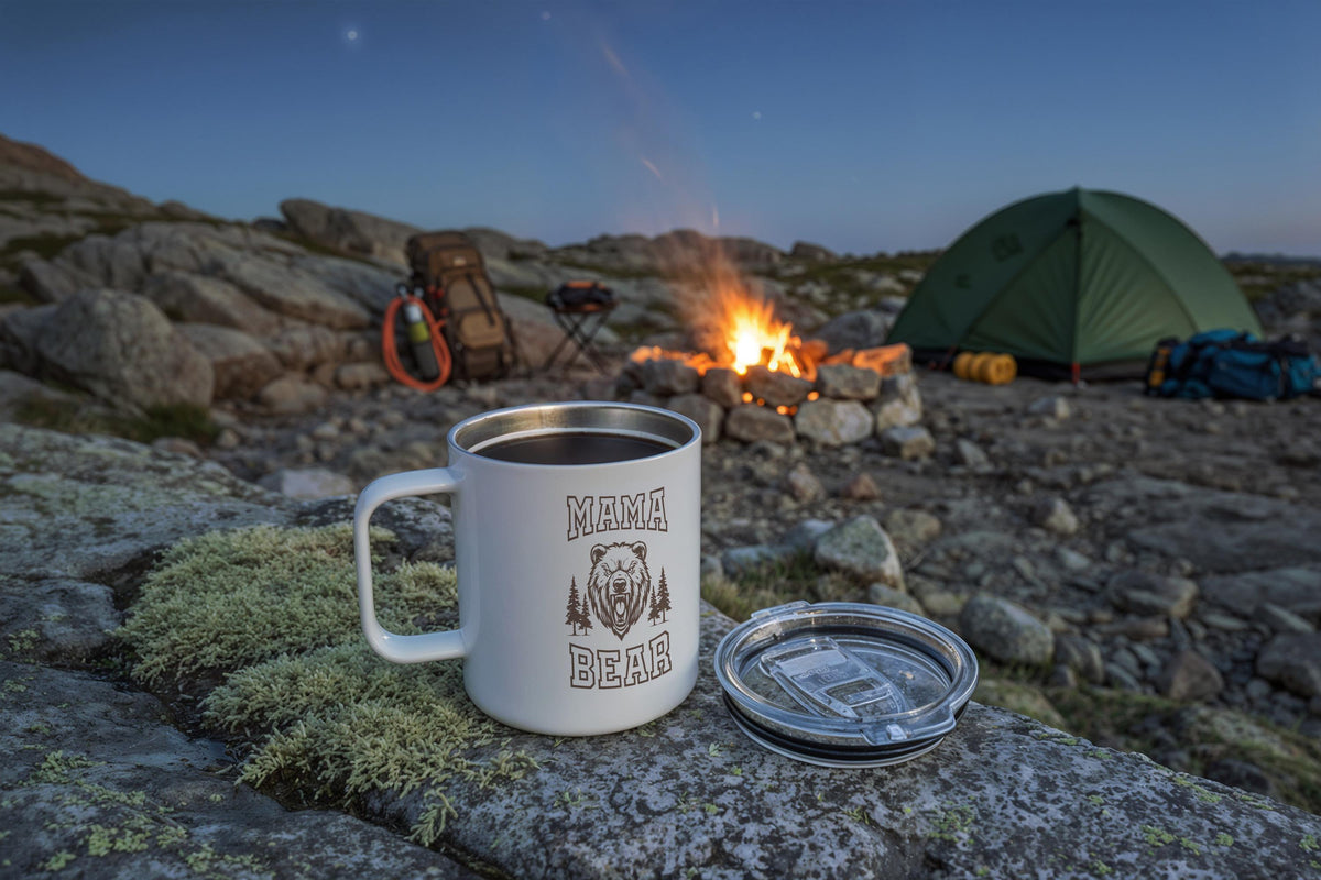 Personalized Family Camping Mug, Custom Couple Hiking Gift, Adventure Travel Mugs