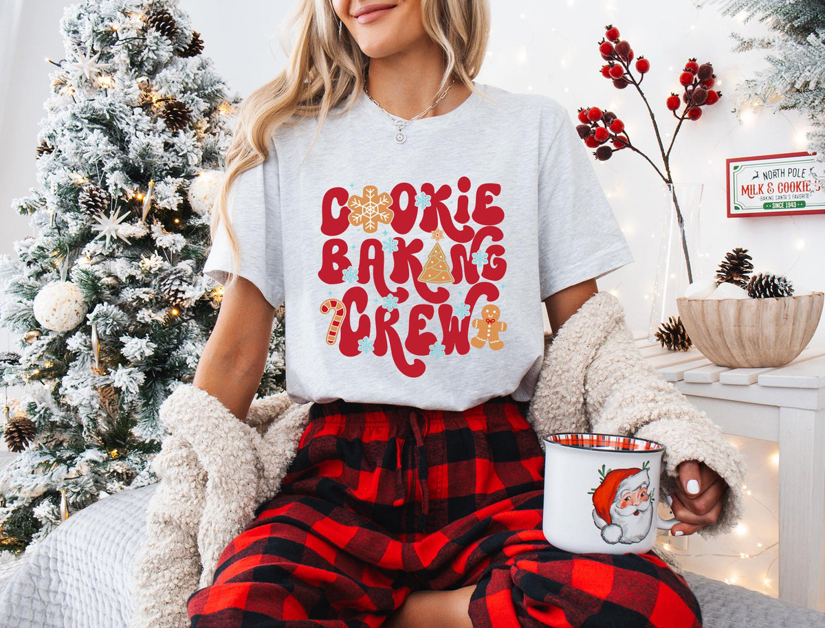 Cookie Baking Crew Shirt, Gingerbread Sweatshirt, Bakers Team Xmas Gift