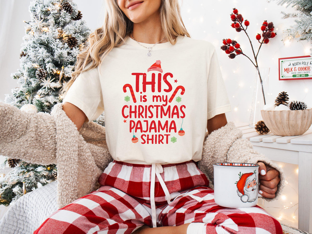 This is My Christmas Pajama Shirt, Merry Xmas Tee, Family Holiday Sweater