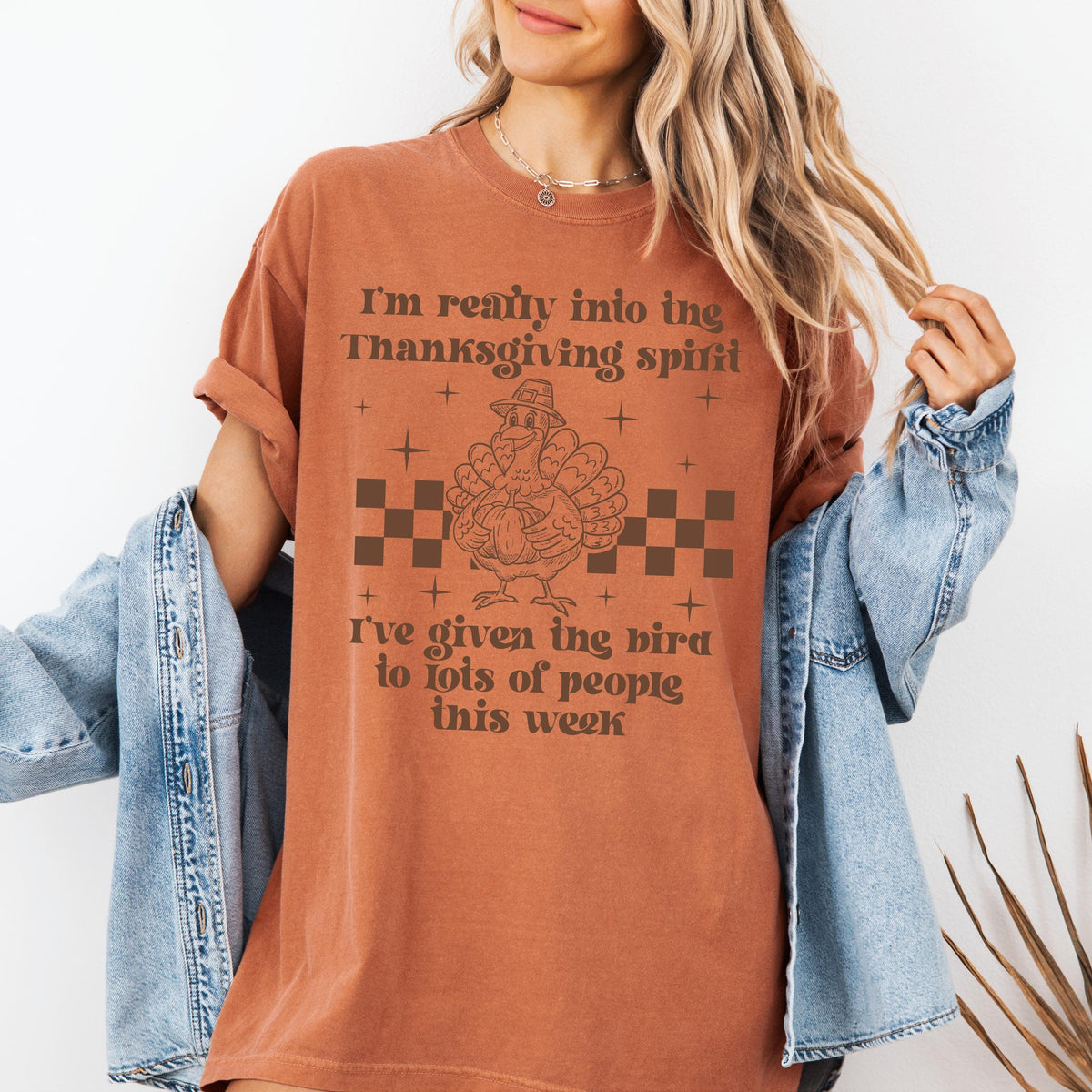 I’m Really Into The Thanksgiving Spirit I’ve Given The Bird Comfort Colors® Shirt, Funny Thanksgiving Tee, Sarcastic Turkey Shirt, Fall Tees