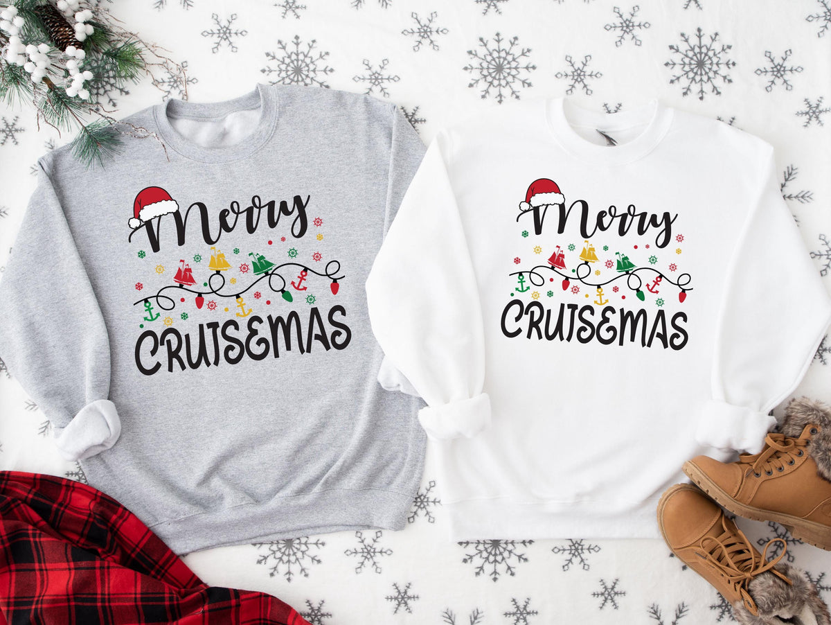Merry Cruisemas Shirt, Holiday Family Trip Tee, Christmas Cruise Sweatshirt