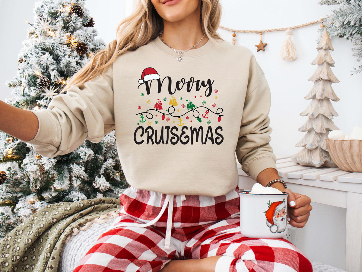 Merry Cruisemas Shirt, Holiday Family Trip Tee, Christmas Cruise Sweatshirt