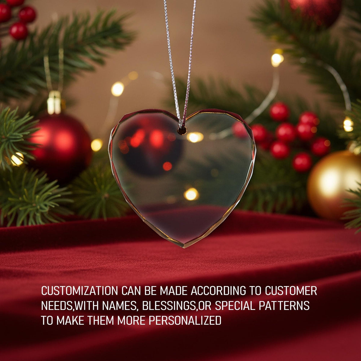 Personalized Maid of Honor Heart Ornament, Sister Wedding Glass Keepsake