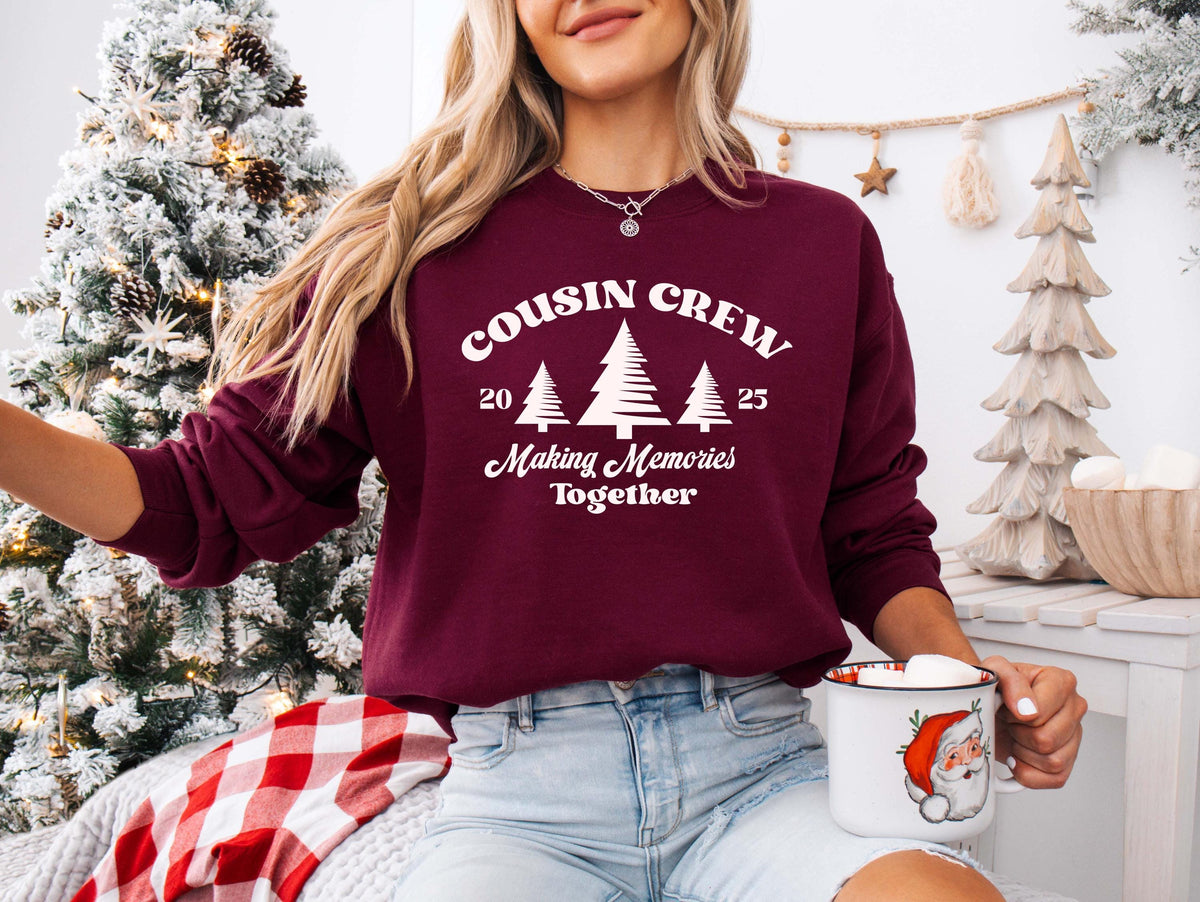 Cousin Crew Christmas Shirt, Making Memories Together Tees, Xmas Cousins Matching Sweater