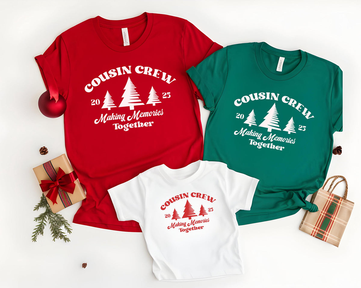 Cousin Crew Christmas Shirt, Making Memories Together Tees, Xmas Cousins Matching Sweater