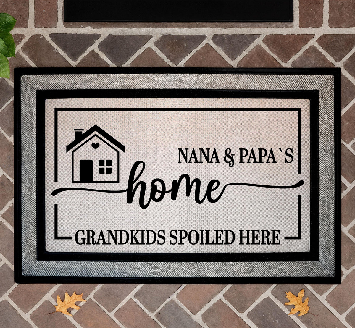 Grandkids Spoiled Here Doormat, Grandparents Welcome Mat, Grandparent Housewarming Gift